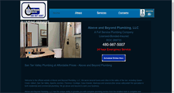 Desktop Screenshot of aboveandbeyondplumbingllc.com