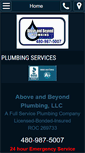 Mobile Screenshot of aboveandbeyondplumbingllc.com